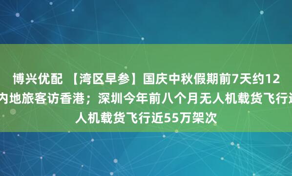 博兴优配 【湾区早参】国庆中秋假期前7天约128.5万人次内地旅客访香港；深圳今年前八个月无人机载货飞行近55万架次